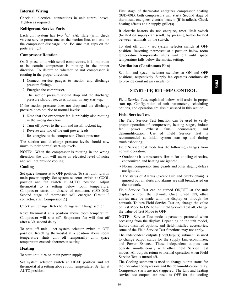 Bryant 548J User Manual | Page 59 / 100