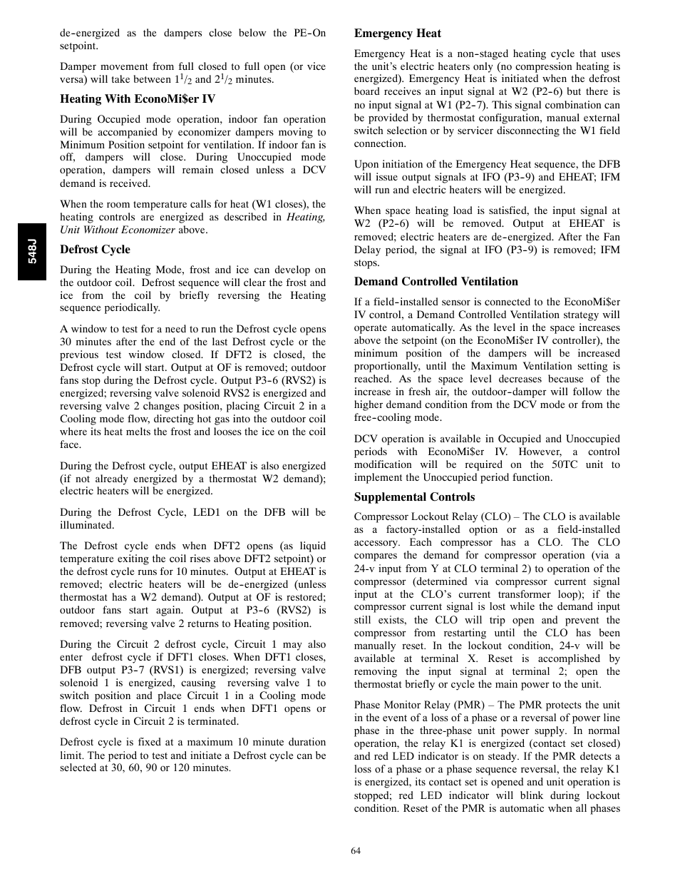 Bryant 548J User Manual | Page 64 / 100