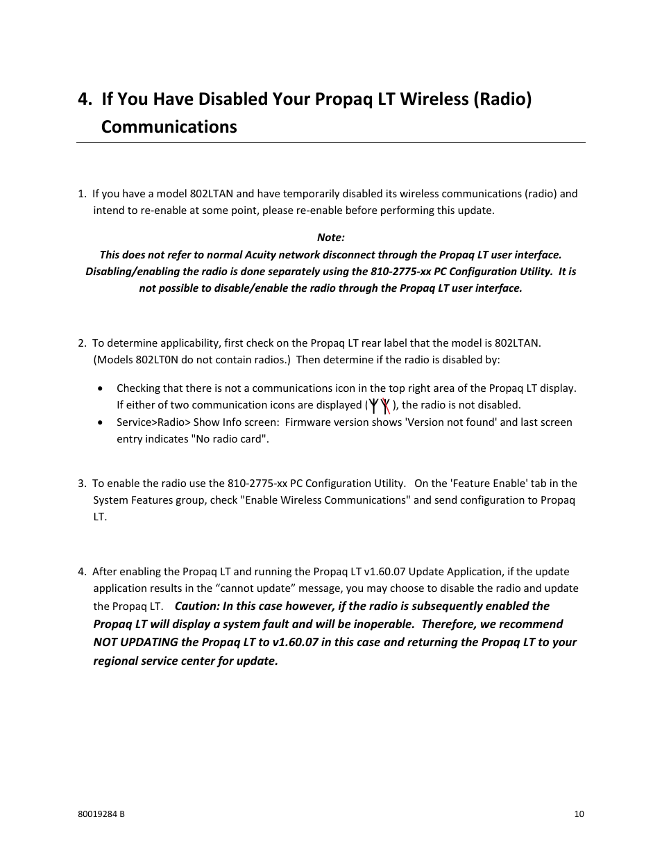 Welch Allyn Propaq LT v1.60.07 Update Application - Installation Guide User Manual | Page 10 / 10