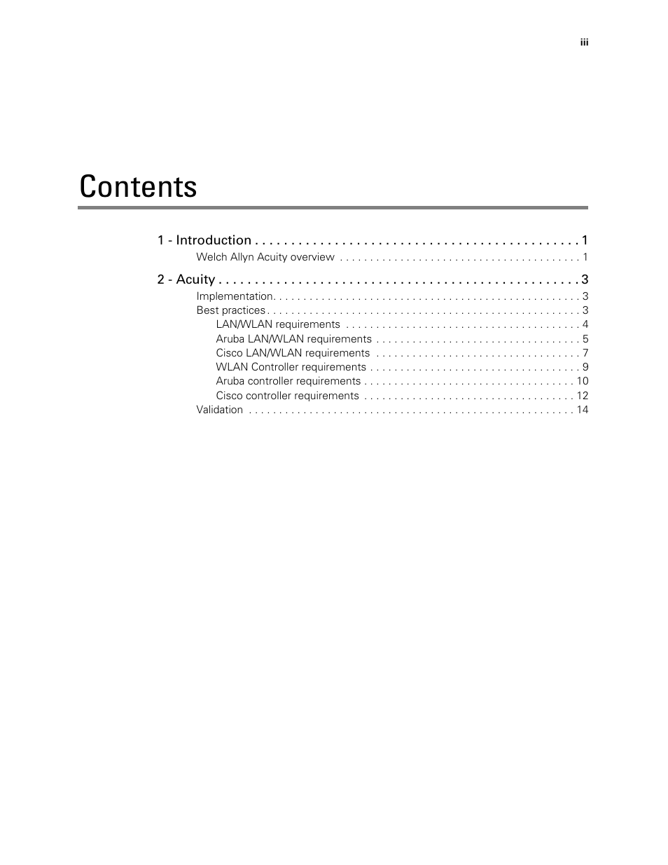 Welch Allyn Connex and Acuity Network Installation Best Practices , User Manual - Installation Guide User Manual | Page 3 / 18