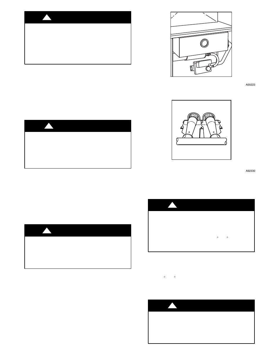 Warning, Caution | Bryant PLUS 95S 355CAV User Manual | Page 11 / 14