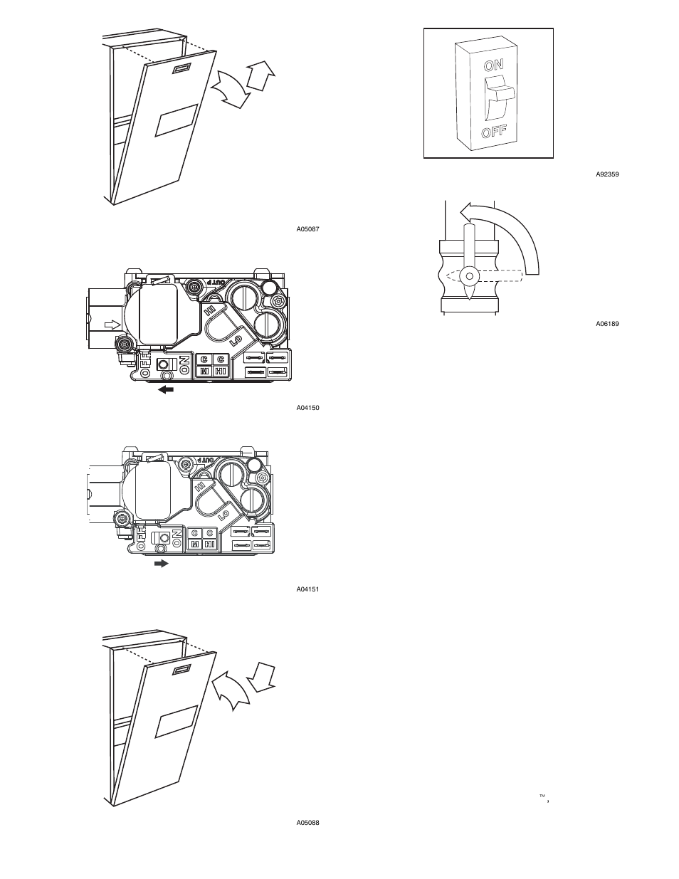 Op e n | Bryant PLUS 95S 355CAV User Manual | Page 6 / 14