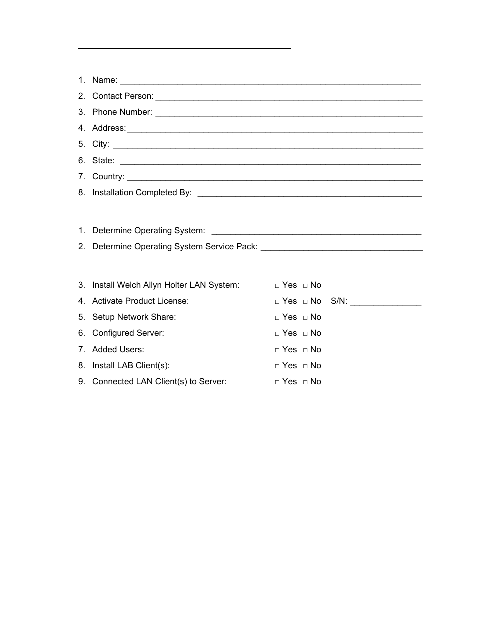 Welch Allyn Holter Software PCH100 and PCH200, LAN - Installation Guide User Manual | Page 17 / 17