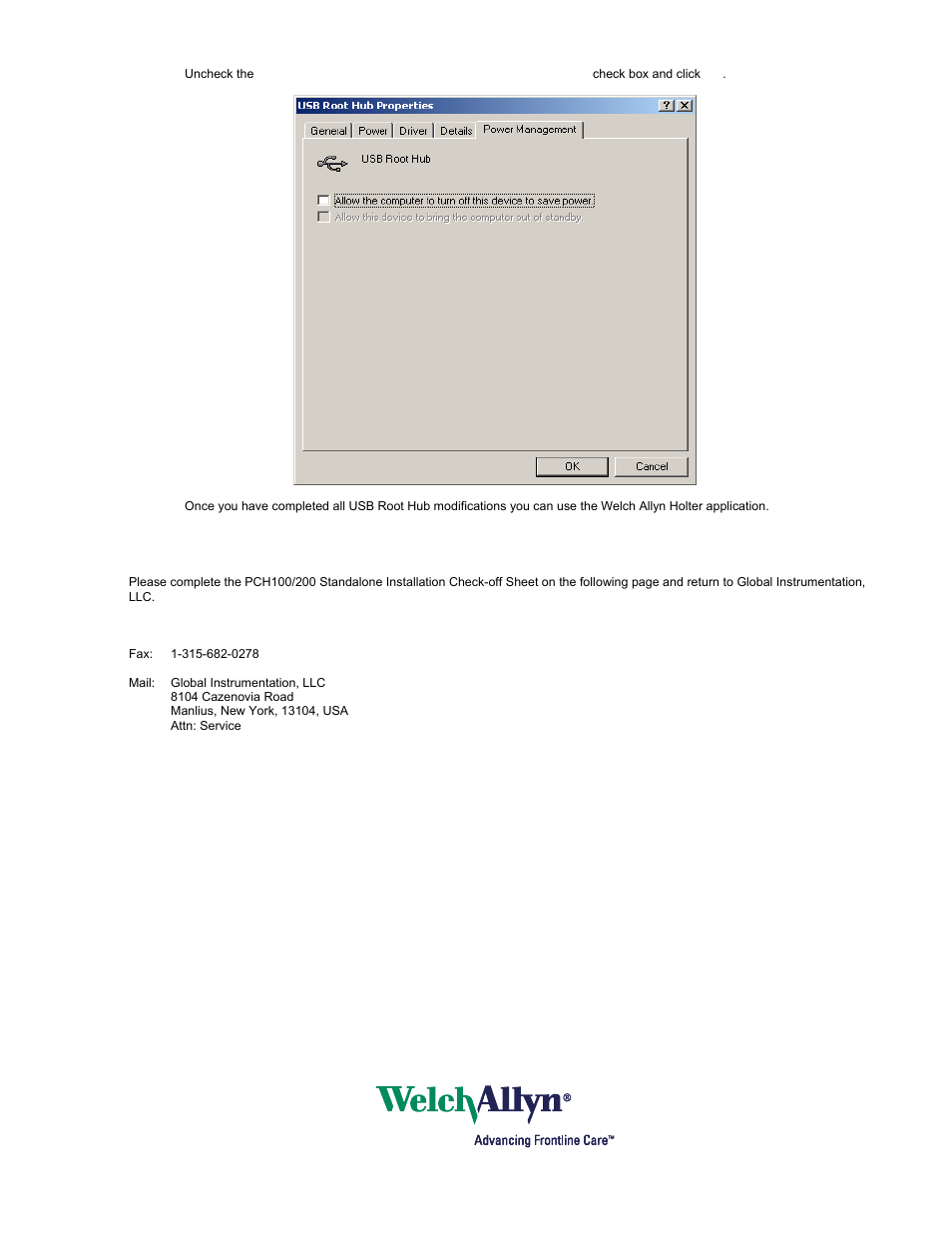 Welch Allyn Holter Software PCH100 and PCH200 - Installation Guide User Manual | Page 22 / 23