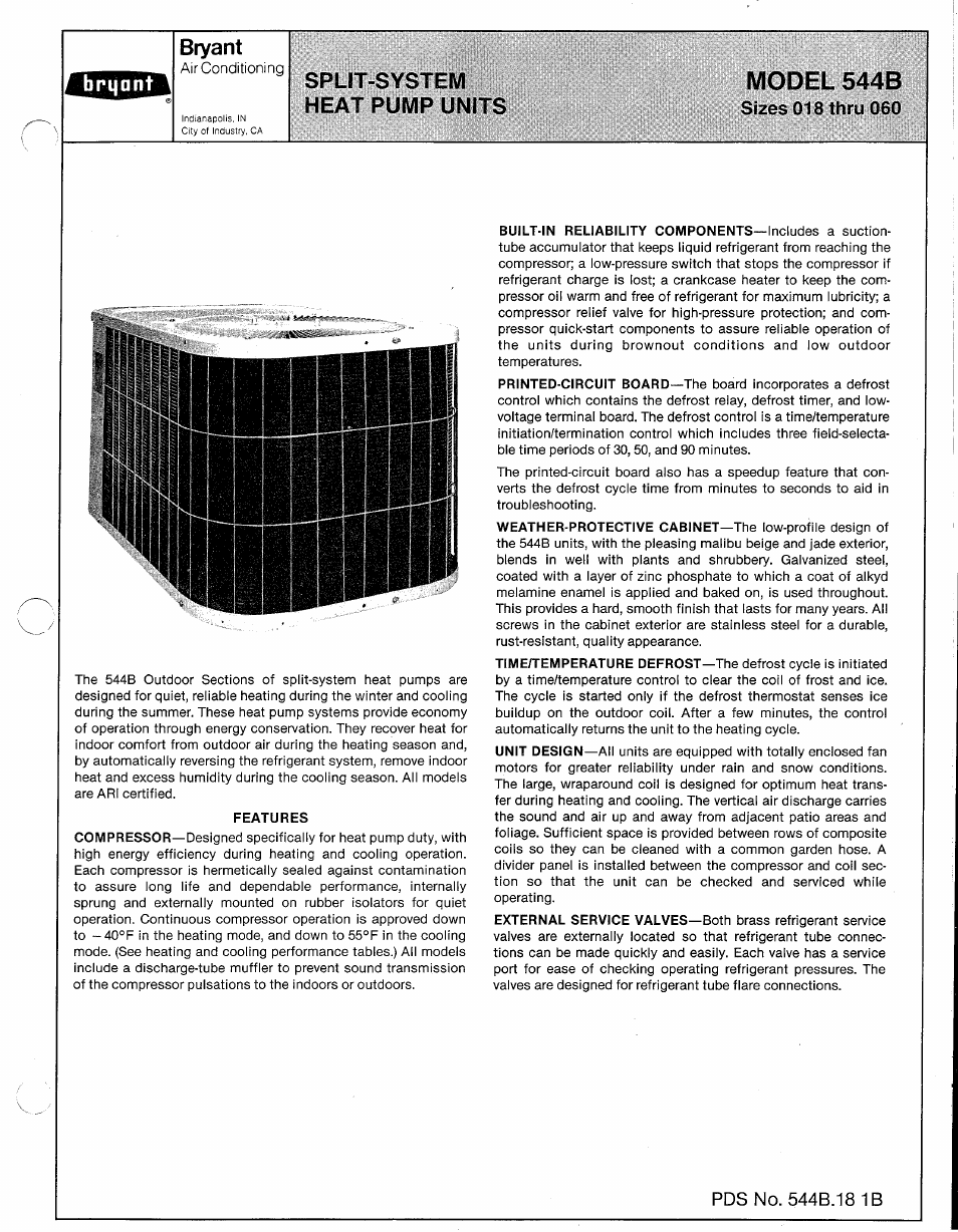 Bryant 544B User Manual | 10 pages