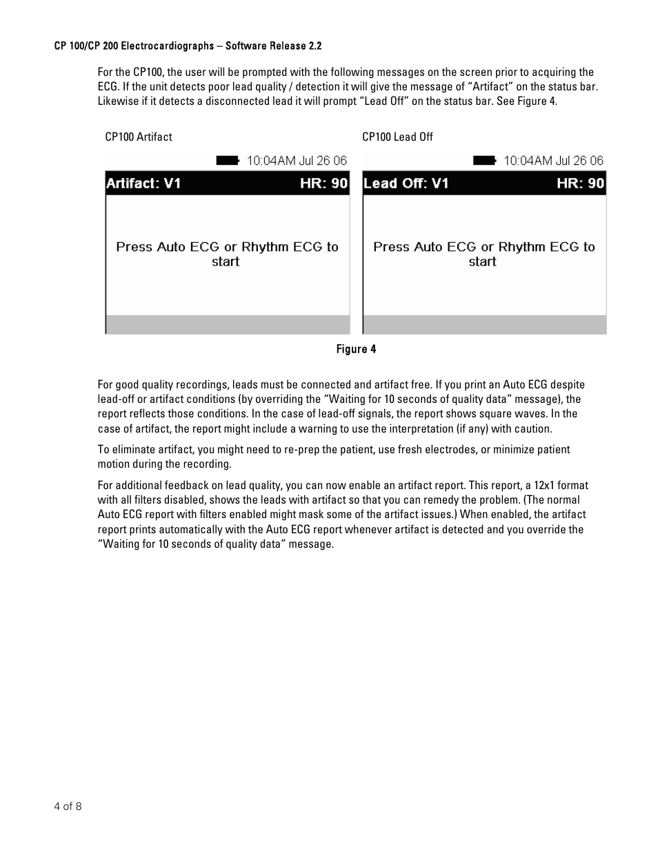 Welch Allyn CP100 And CP200 Software Upgrade Instructions - Installation Guide User Manual | Page 4 / 8