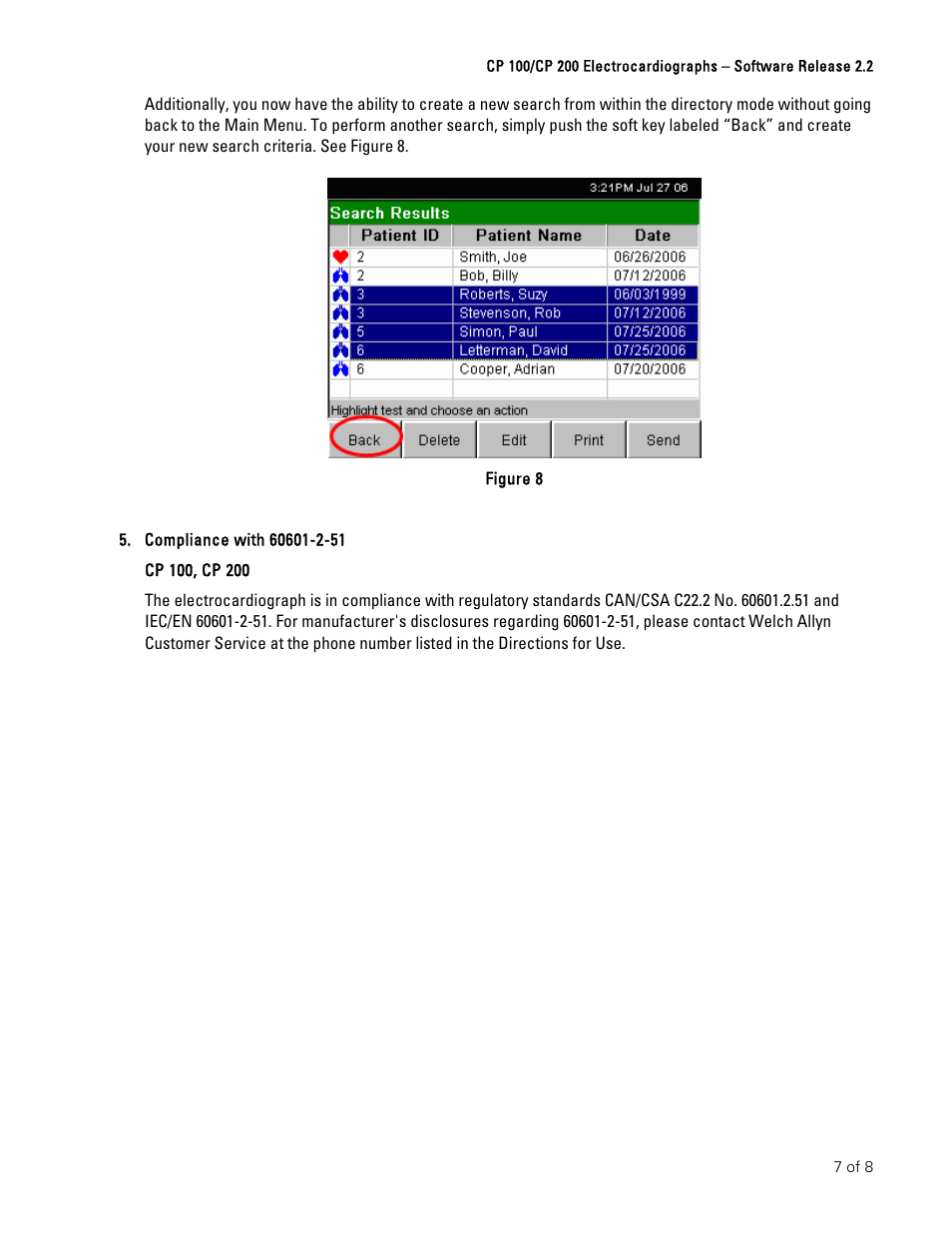 Welch Allyn CP100 And CP200 Software Upgrade Instructions - Installation Guide User Manual | Page 7 / 8