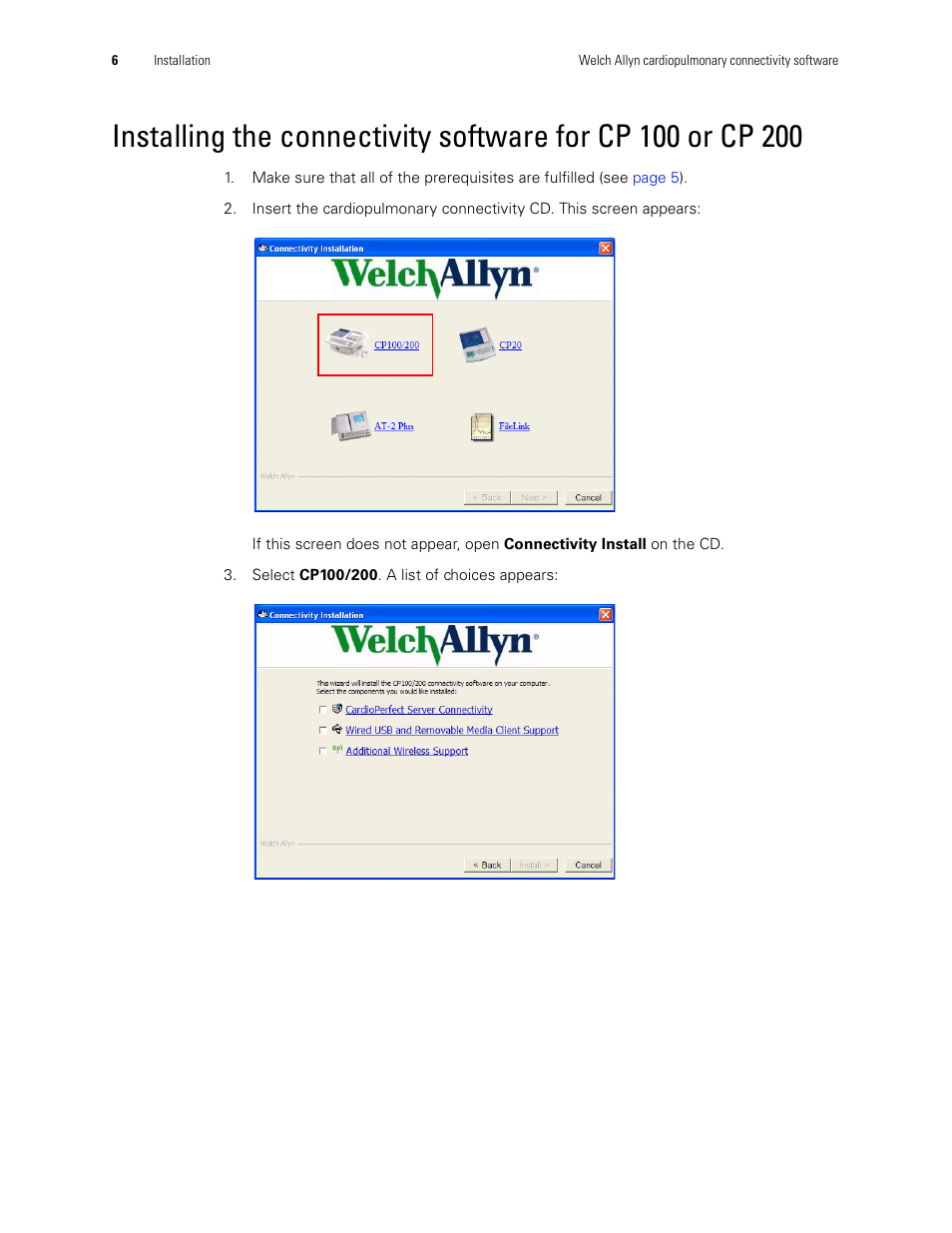 Welch Allyn CP200 Cardiopulmonary Connectivity Software - Installation Guide User Manual | Page 10 / 30