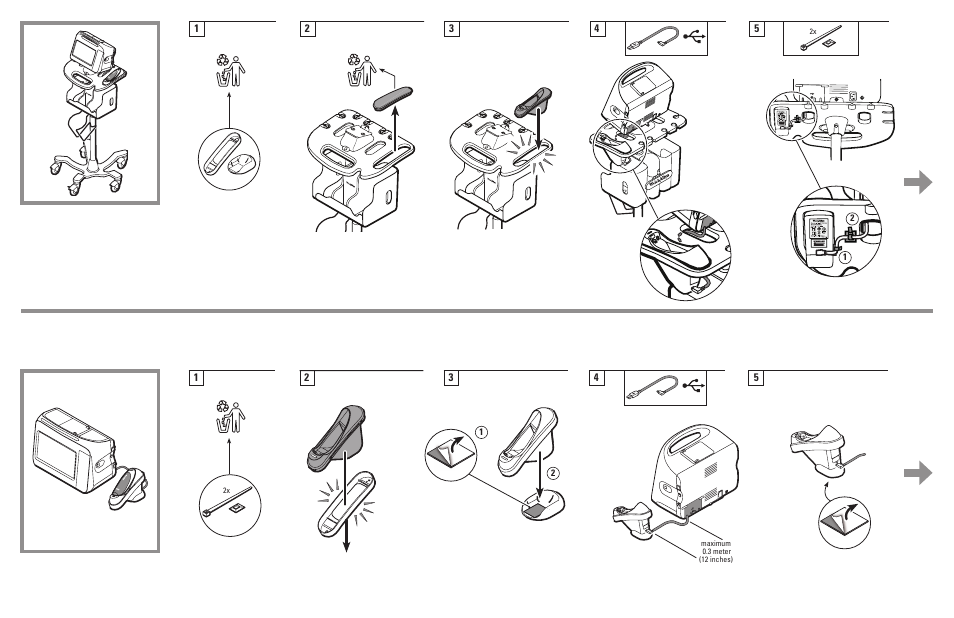 Welch Allyn Braun Thermoscan Pro 4000 Desk and ACM, Braun Pro - Installation Guide User Manual | Page 2 / 2