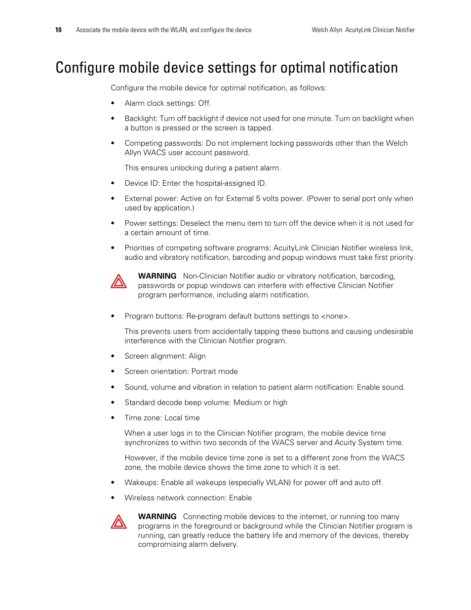 Welch Allyn Acuitylink Clinician Notifier, SW Install Instruction, Aculink Clin Not 1.4X - Installation Guide User Manual | Page 14 / 18