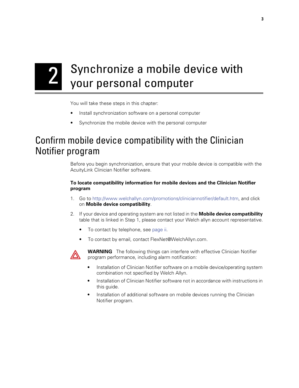 Welch Allyn Acuitylink Clinician Notifier, SW Install Instruction, Aculink Clin Not 1.4X - Installation Guide User Manual | Page 7 / 18