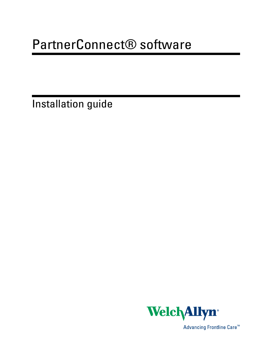 Welch Allyn PartnerConnect Software - Installation Guide User Manual | 23 pages