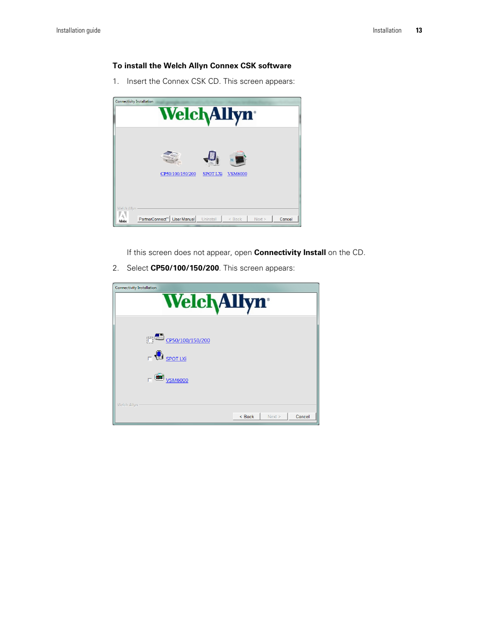 Welch Allyn Connex CSK 4.1.X - Installation Guide User Manual | Page 17 / 46