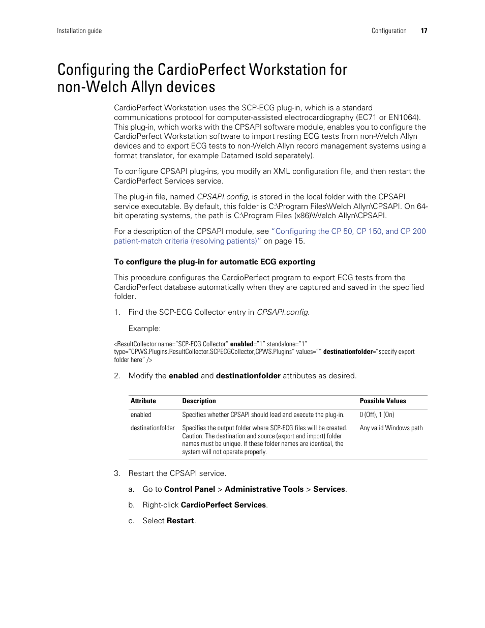 Welch Allyn Connex CSK 4.1.X - Installation Guide User Manual | Page 21 / 46