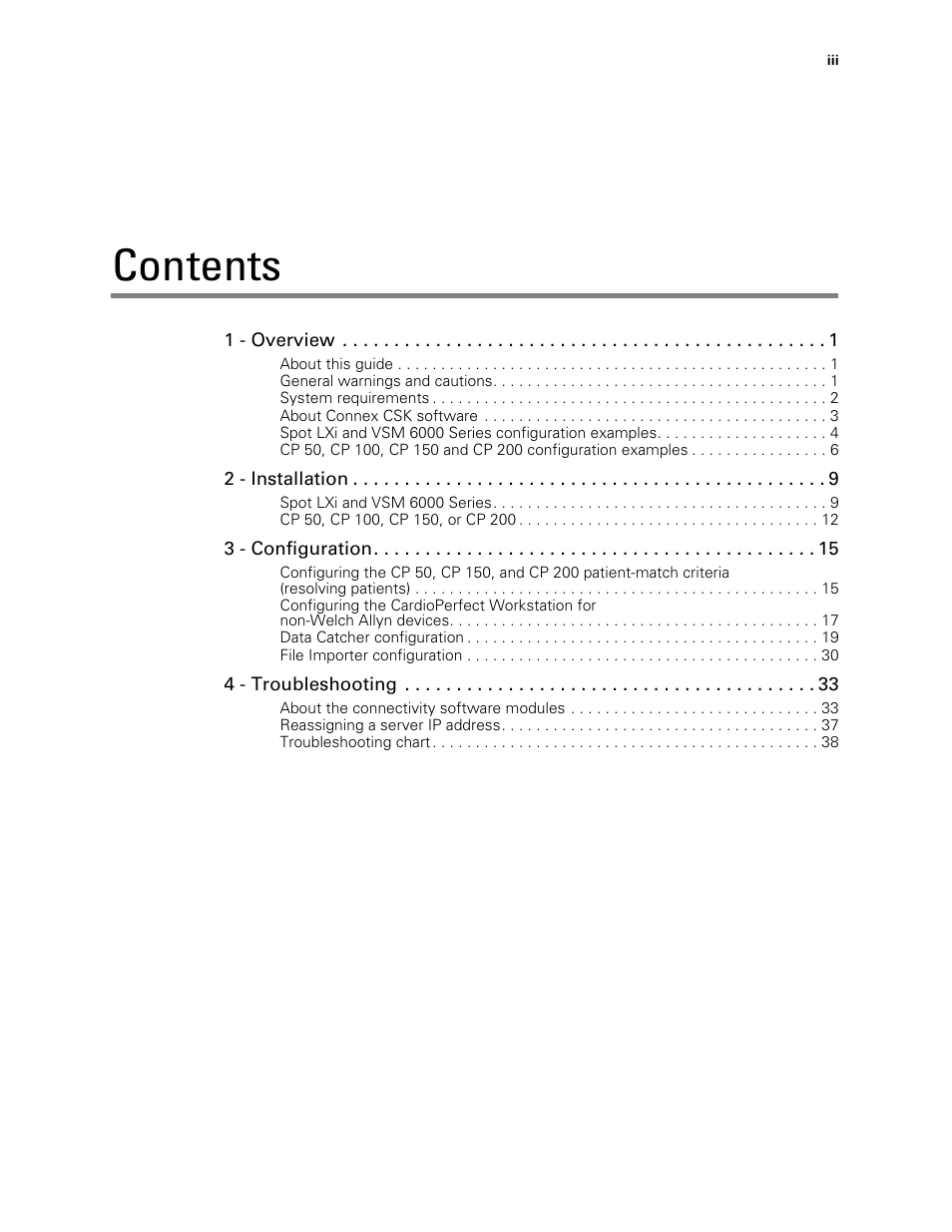 Welch Allyn Connex CSK 4.1.X - Installation Guide User Manual | Page 3 / 46
