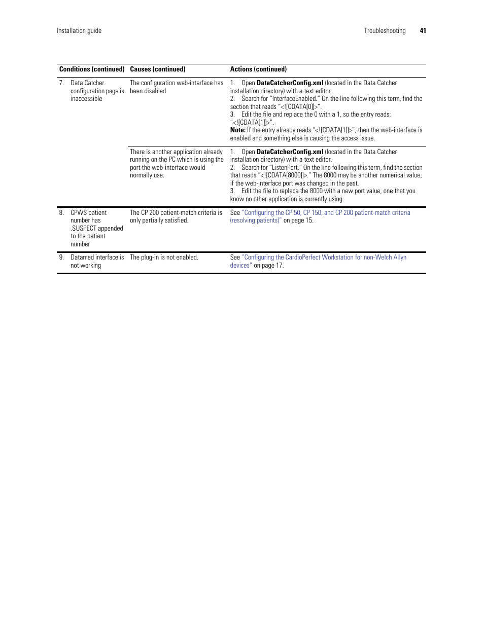 Welch Allyn Connex CSK 4.1.X - Installation Guide User Manual | Page 45 / 46