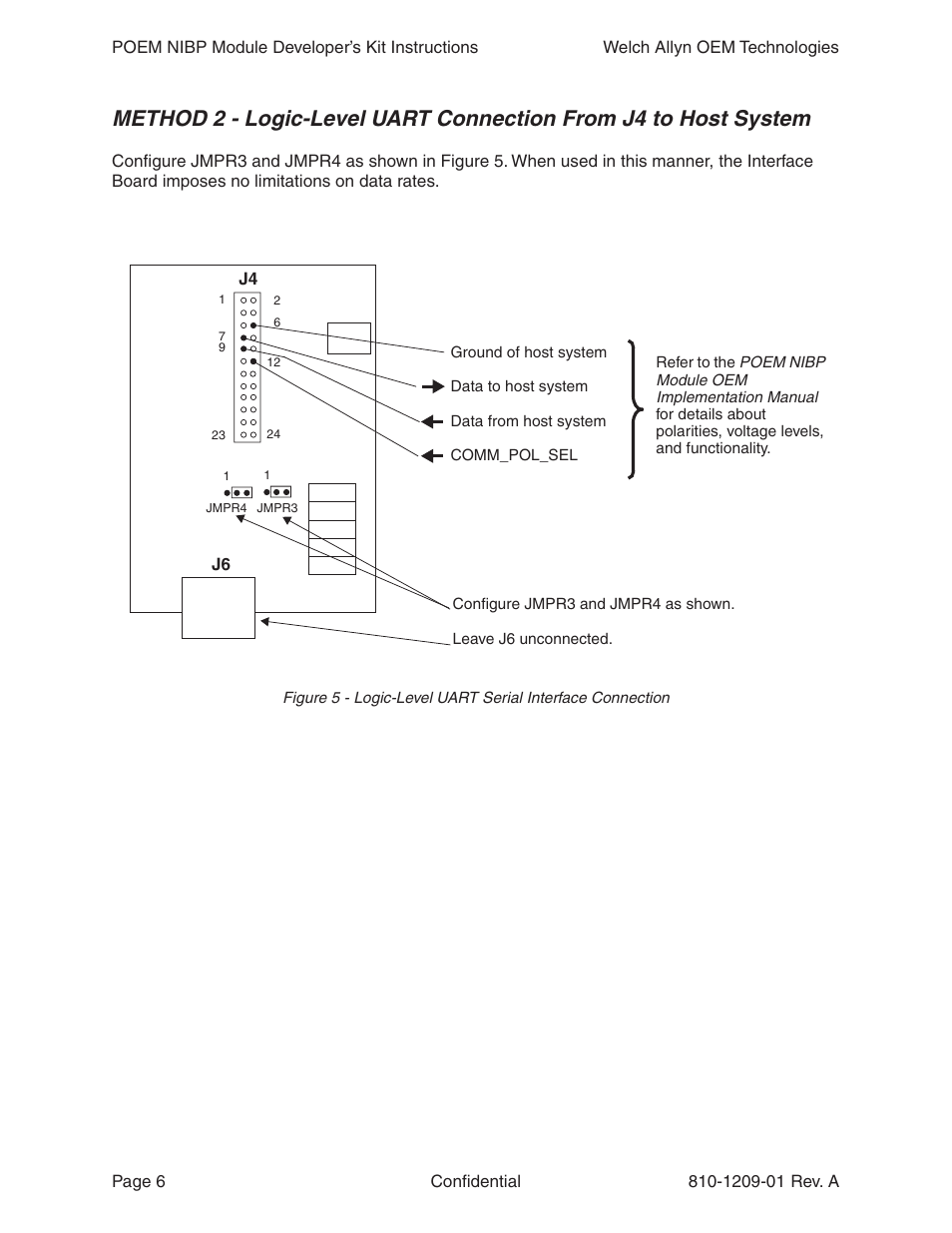 Welch Allyn Poem NIBP Module DeveloperS Kit Instructions - Installation Guide User Manual | Page 6 / 8