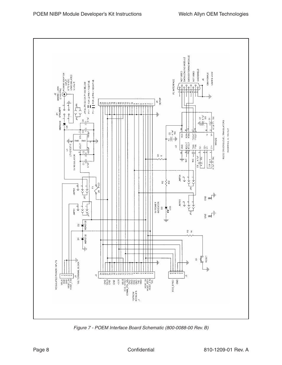 Welch Allyn Poem NIBP Module DeveloperS Kit Instructions - Installation Guide User Manual | Page 8 / 8