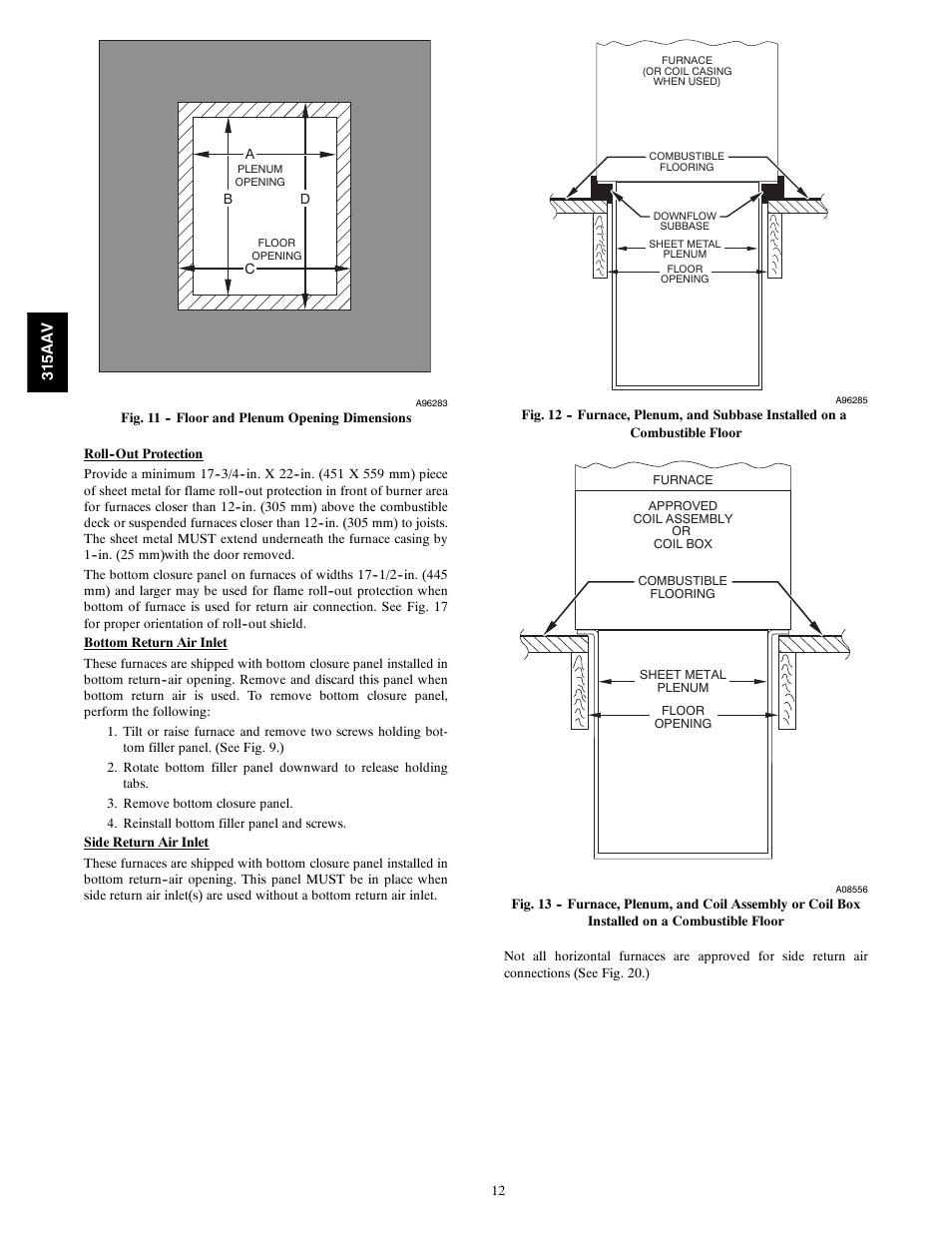Bryant Gas Furance 315AAV User Manual | Page 12 / 60
