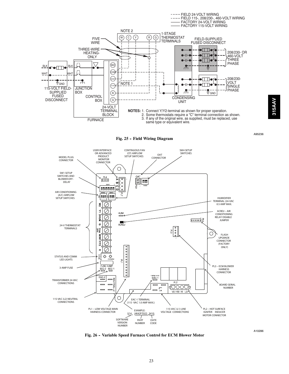 315aa v | Bryant Gas Furance 315AAV User Manual | Page 23 / 60