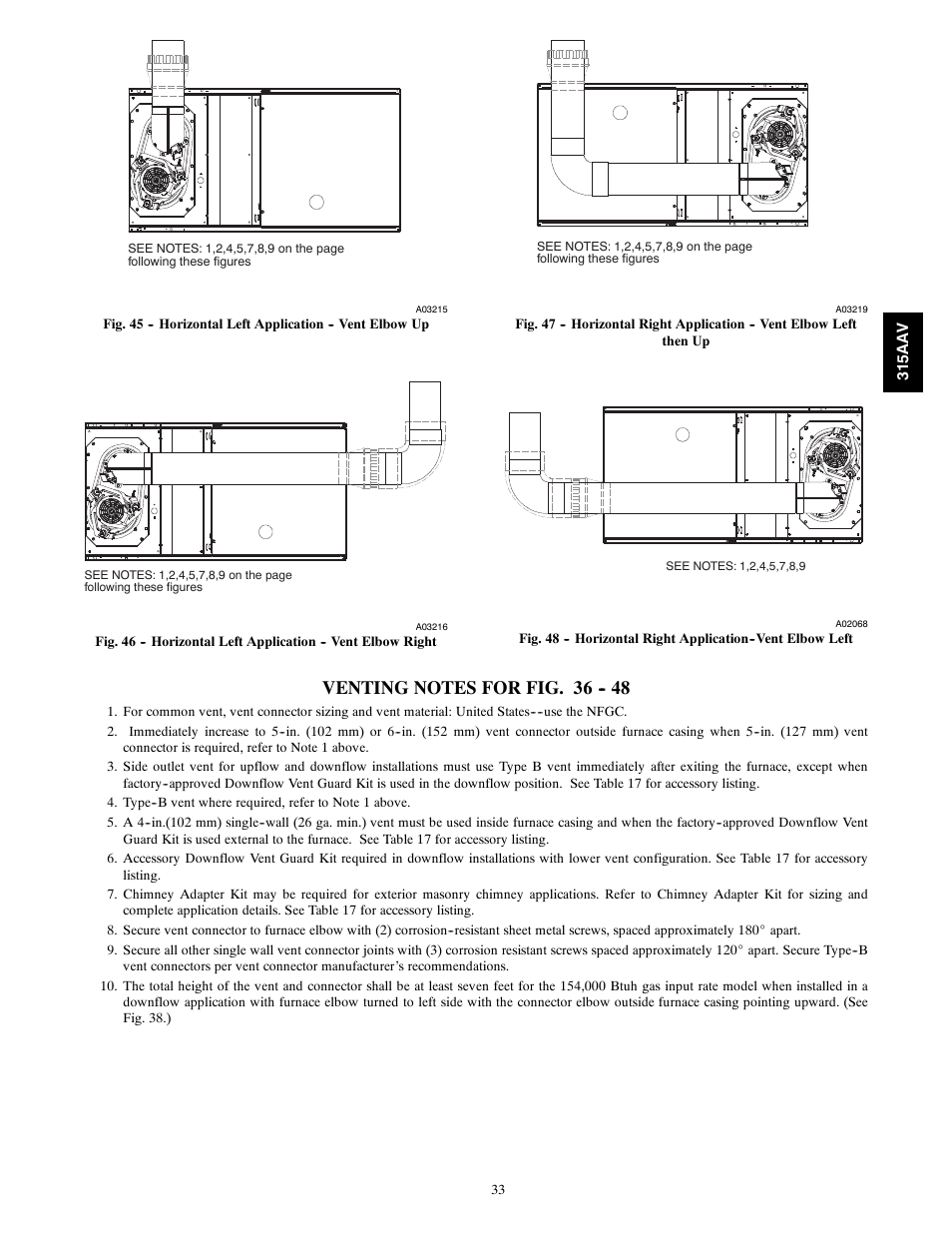 Bryant Gas Furance 315AAV User Manual | Page 33 / 60