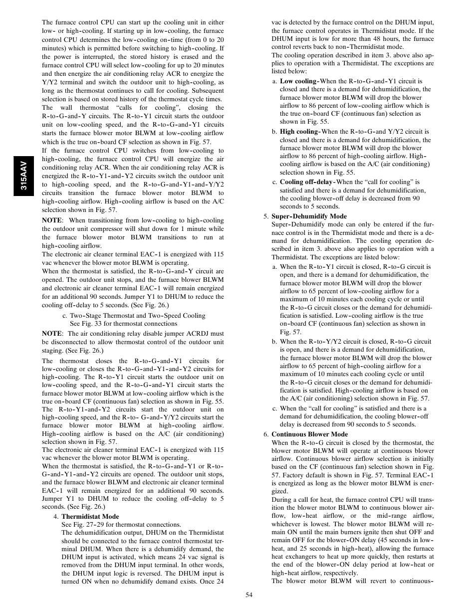 Bryant Gas Furance 315AAV User Manual | Page 54 / 60