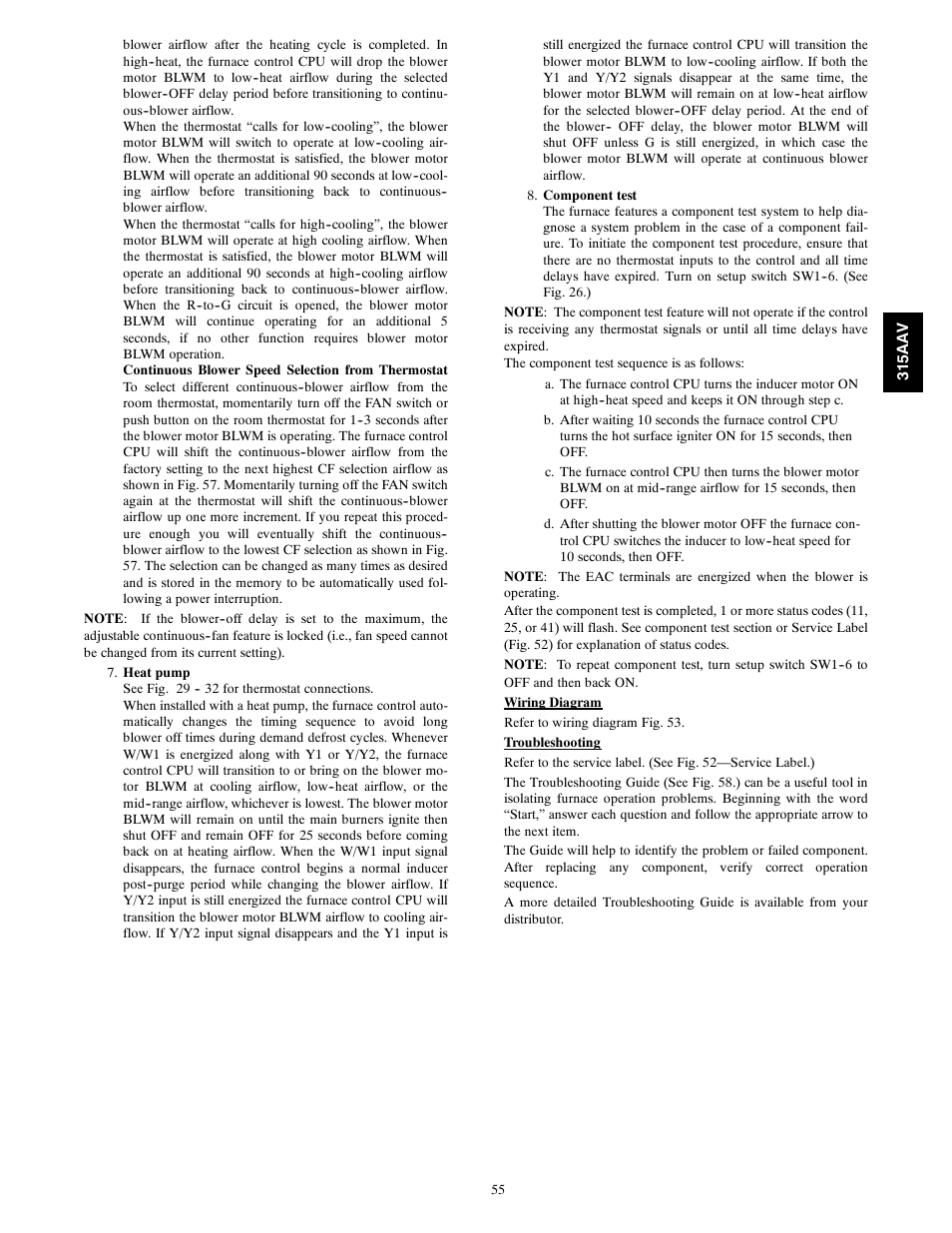 Bryant Gas Furance 315AAV User Manual | Page 55 / 60