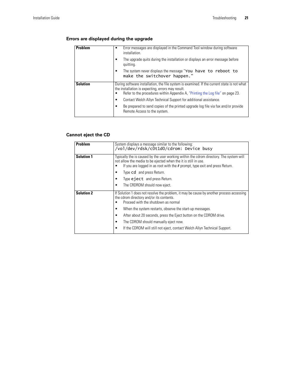 Welch Allyn Acuity Software Upgrade CD - Installation Guide User Manual | Page 25 / 28