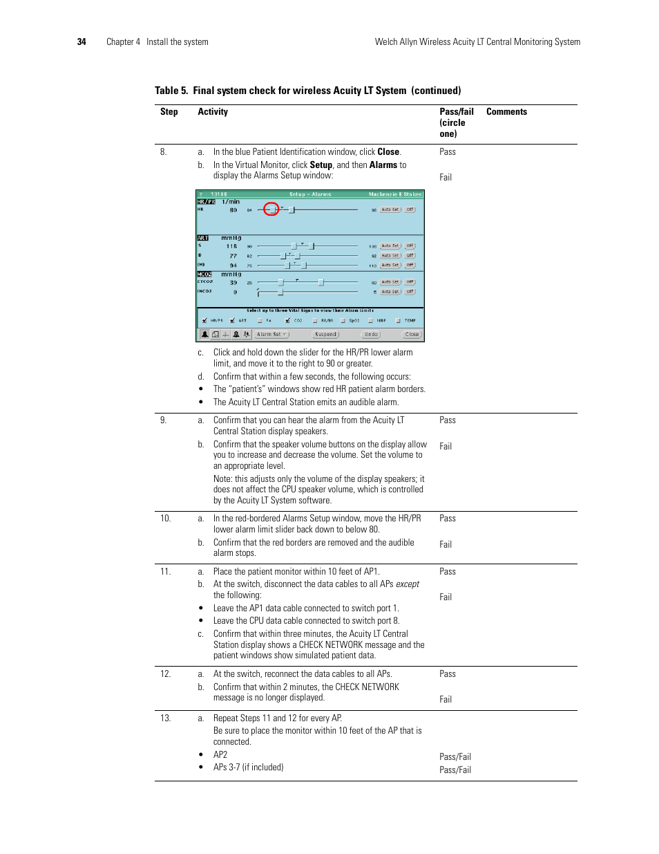 Welch Allyn Acuity LT Mobile - Installation Guide User Manual | Page 38 / 64