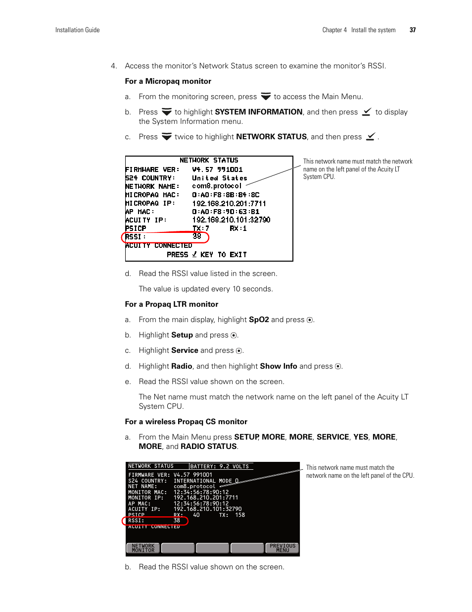 Welch Allyn Acuity LT Mobile - Installation Guide User Manual | Page 41 / 64