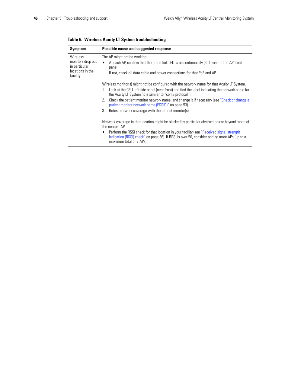 Welch Allyn Acuity LT Mobile - Installation Guide User Manual | Page 50 / 64