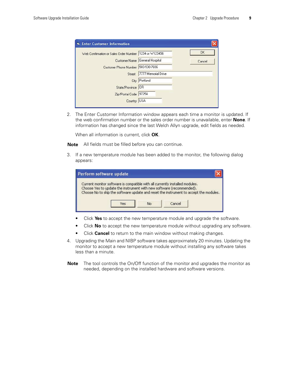 Welch Allyn VSM300 Upgrade, 810-2183-01C - Installation Guide User Manual | Page 13 / 16