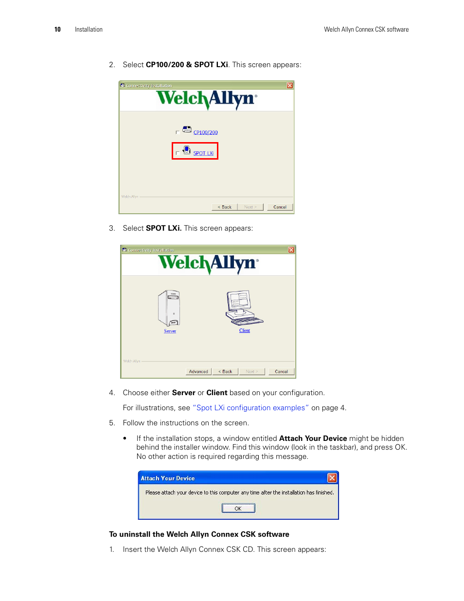 Welch Allyn CSK Software Install Guide - Installation Guide User Manual | Page 14 / 44