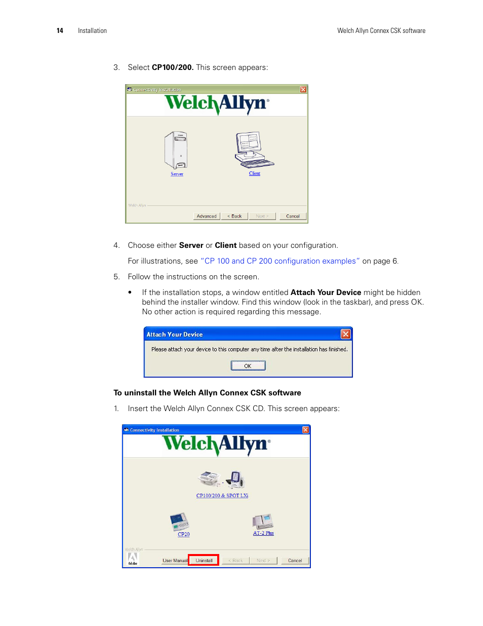Welch Allyn CSK Software Install Guide - Installation Guide User Manual | Page 18 / 44