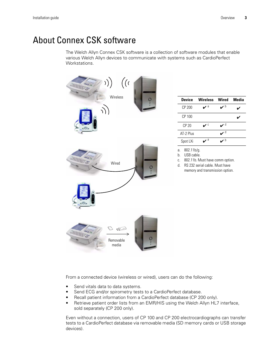 About connex csk software | Welch Allyn CSK Software Install Guide - Installation Guide User Manual | Page 7 / 44