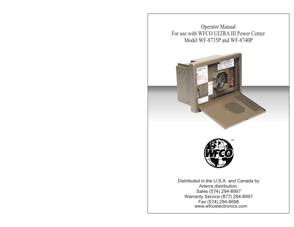 WFCO WF-8740P User Manual | 6 pages