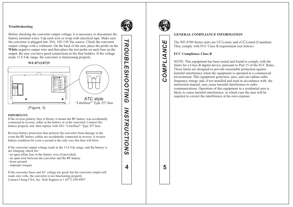 WFCO WF-8725P User Manual | Page 3 / 6