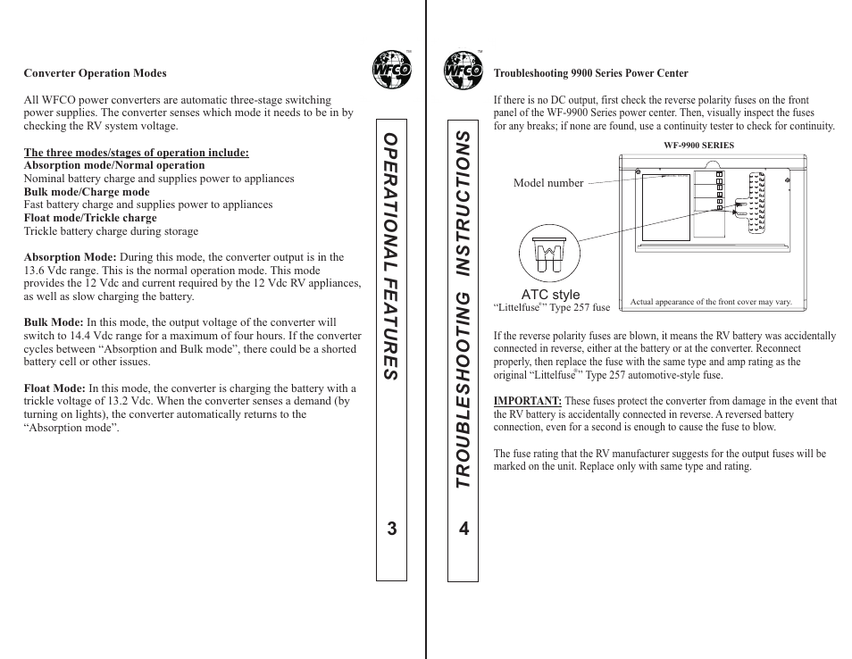 WFCO WF-9900 Series User Manual | Page 3 / 7