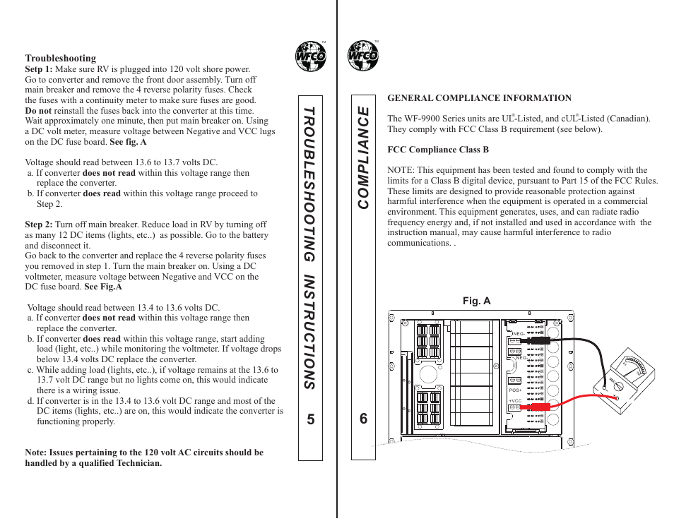 WFCO WF-9900 Series User Manual | Page 4 / 7