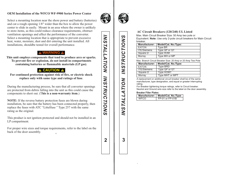 WFCO WF-9900 Series User Manual | Page 7 / 7