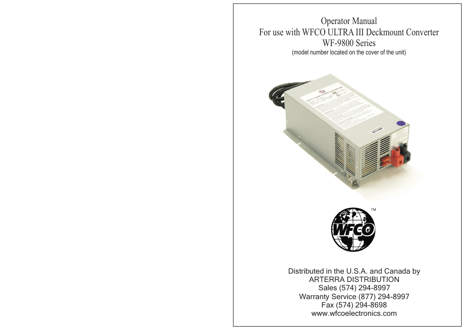 WFCO WF-9800 Series User Manual | 7 pages