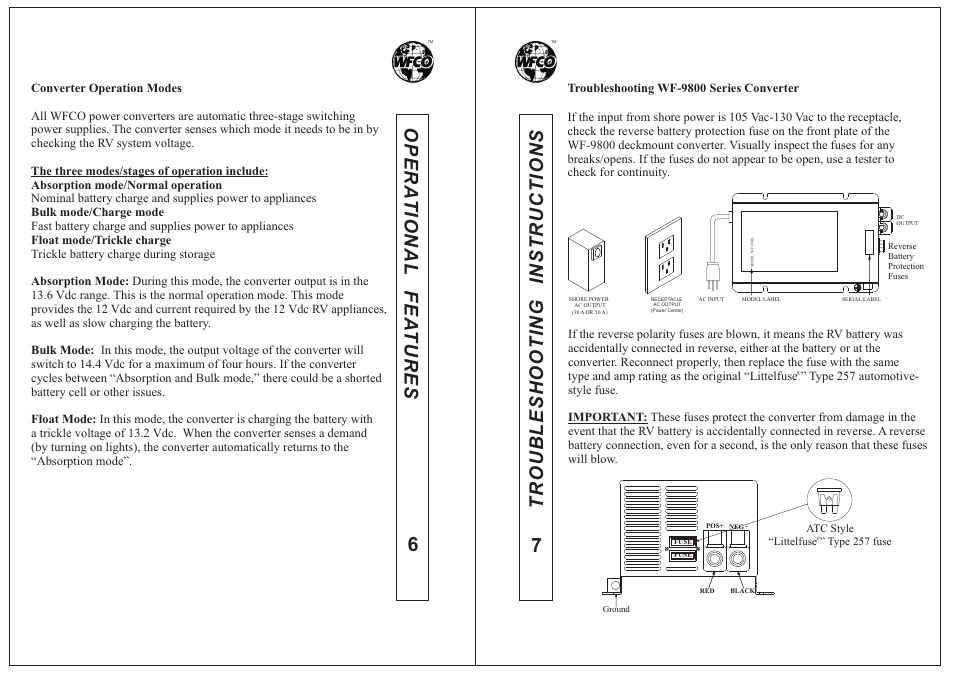 WFCO WF-9800 Series User Manual | Page 3 / 7