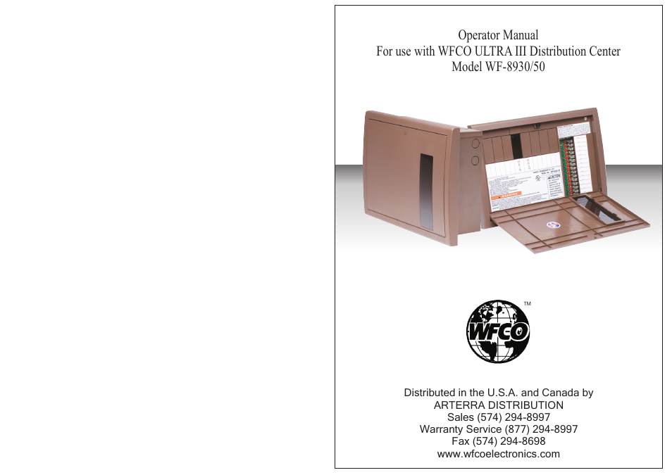 WFCO WF-8950 User Manual | 6 pages