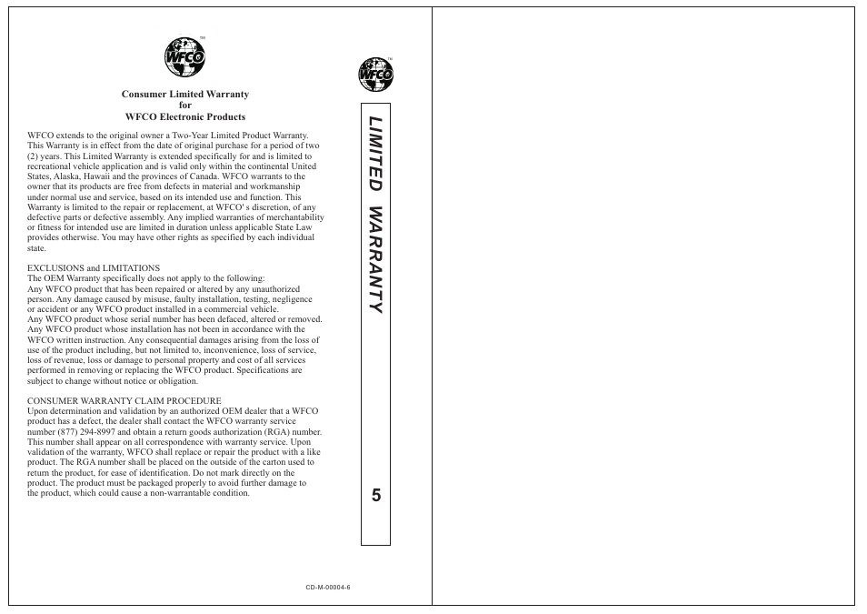 WFCO WF-8950 User Manual | Page 4 / 6