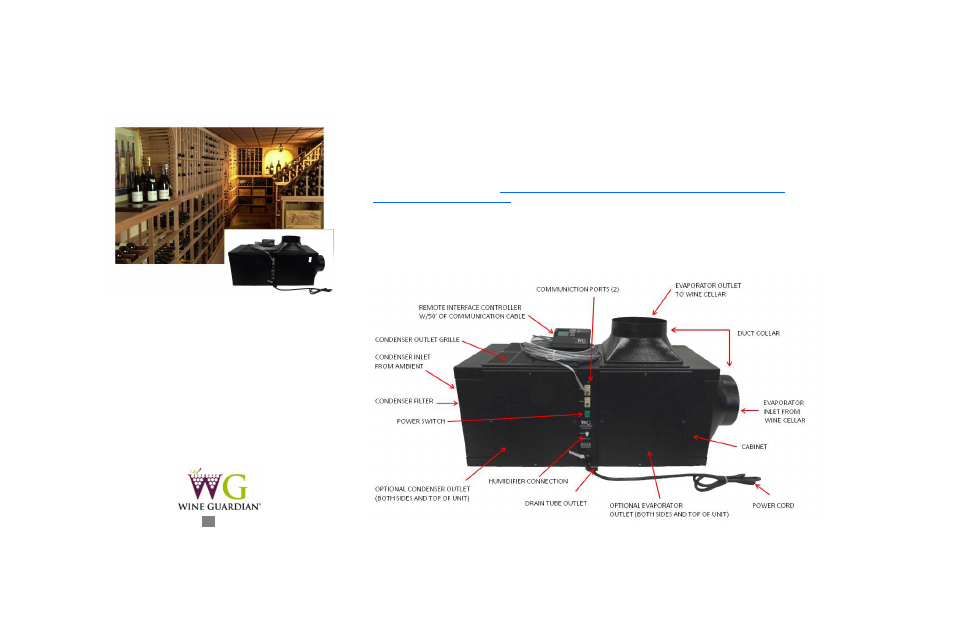 Wine guardian | Wine Guardian Ducted Wine Cellar Cooling System (D0200) - Quick Start User Manual | Page 2 / 2