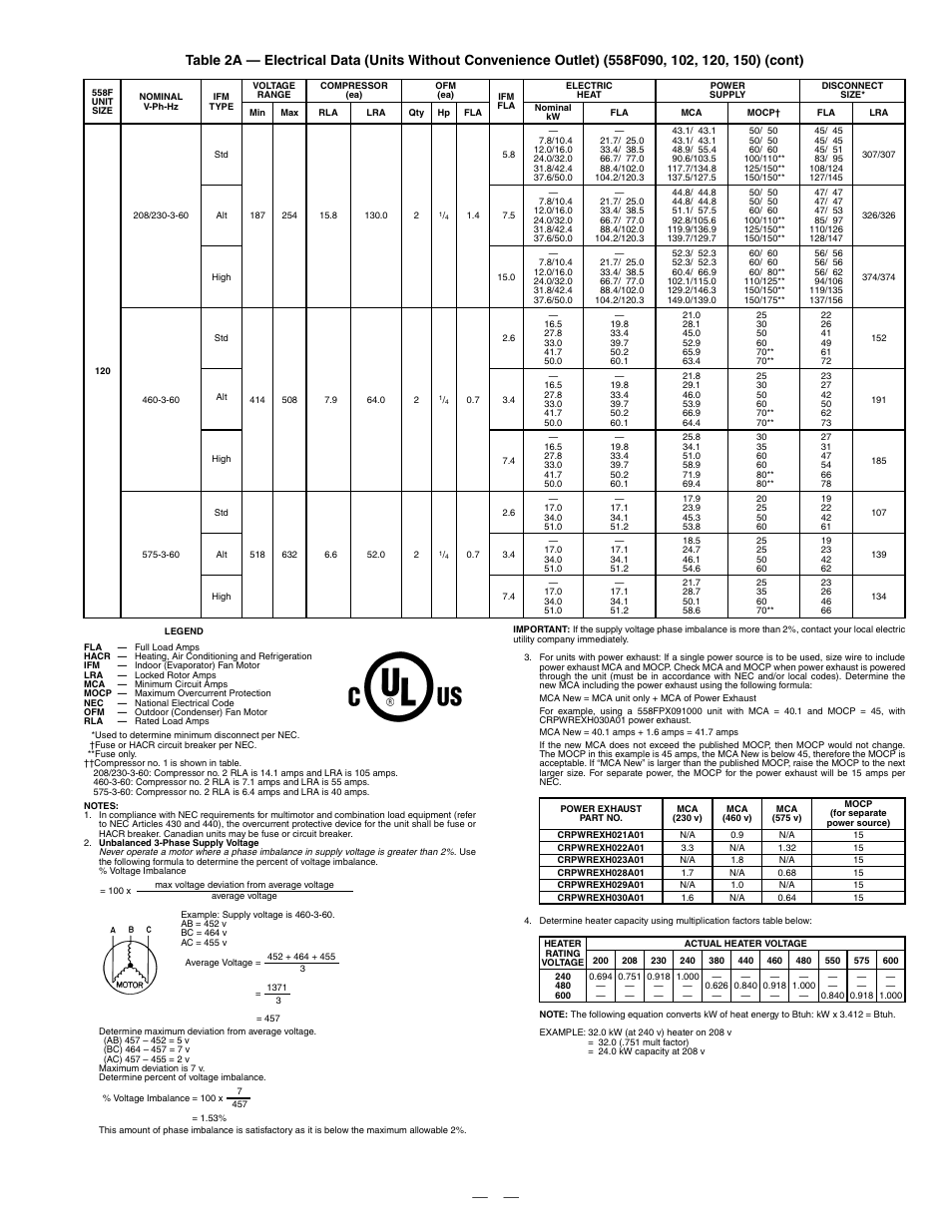 Bryant DURAPACK 558F User Manual | Page 11 / 70
