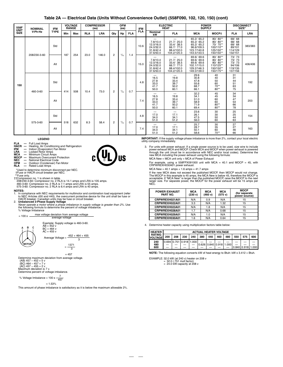 Bryant DURAPACK 558F User Manual | Page 12 / 70