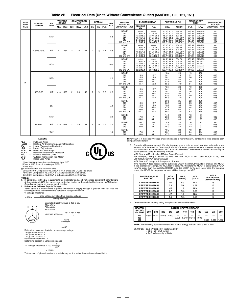 Bryant DURAPACK 558F User Manual | Page 13 / 70