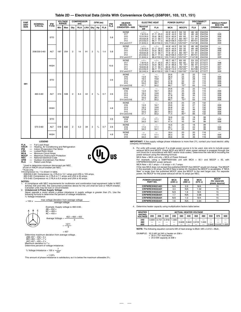 Bryant DURAPACK 558F User Manual | Page 19 / 70