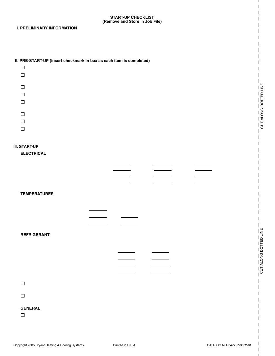 Bryant DURAPACK 558F User Manual | Page 70 / 70
